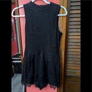 Black Lace Romper